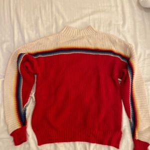 Red knit sweater